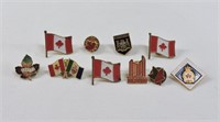 10pc Canadian, Ontario, Toronto Pins
