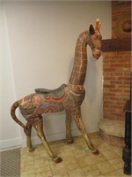 Wooden Giraffe Figure 6' 6"  ,