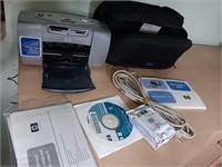 HP photos smart mini printer in case with