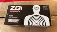 1000 Rounds ZQI 9mm 124 GR.