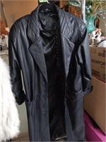 Jacqueline Farrar black long size Lg jacket 51