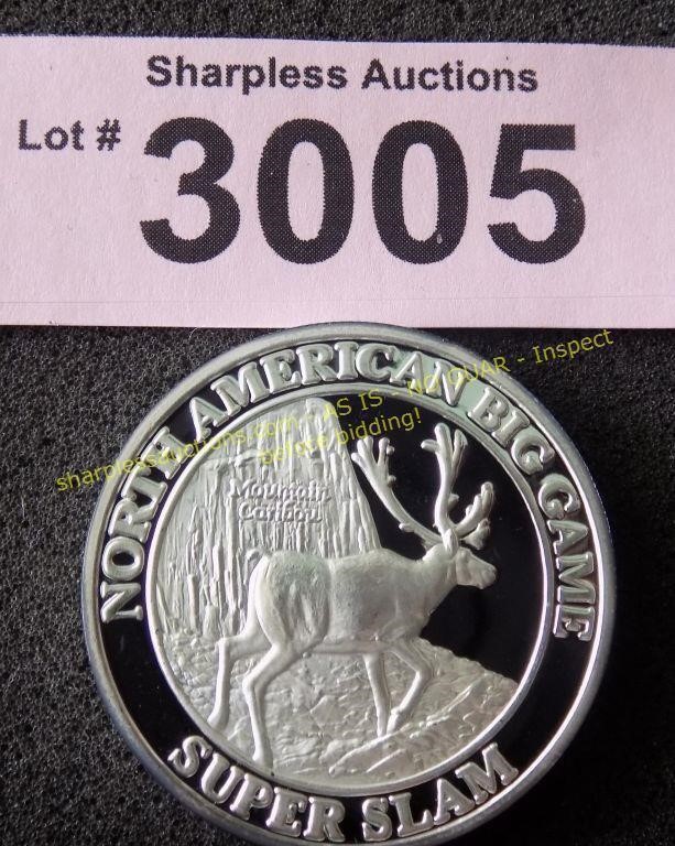 Troy ounce .999 silver round