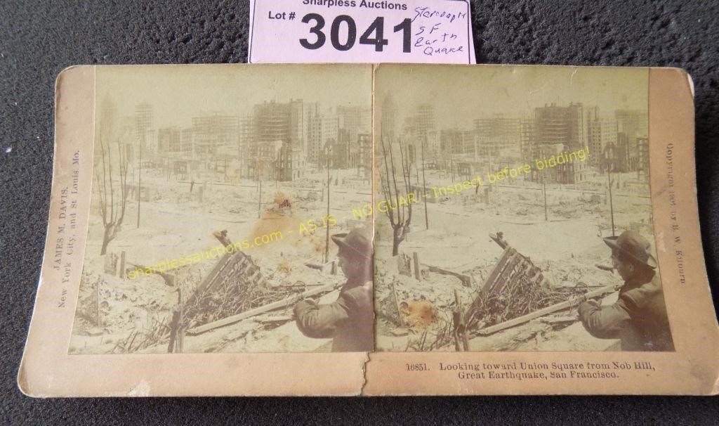 Original stereo optic card of San Franciso
