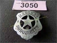Vintage metal  badge Dodge City