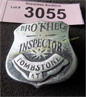 metal badge Brother Inspector Tombstone