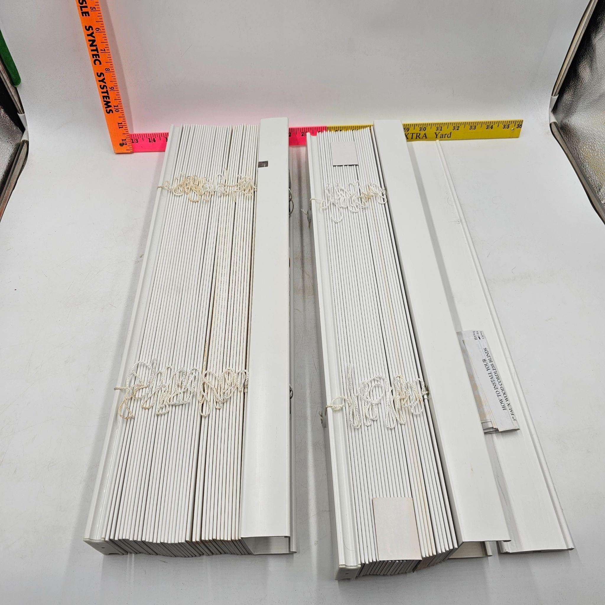 Two Sets of Window Blinds