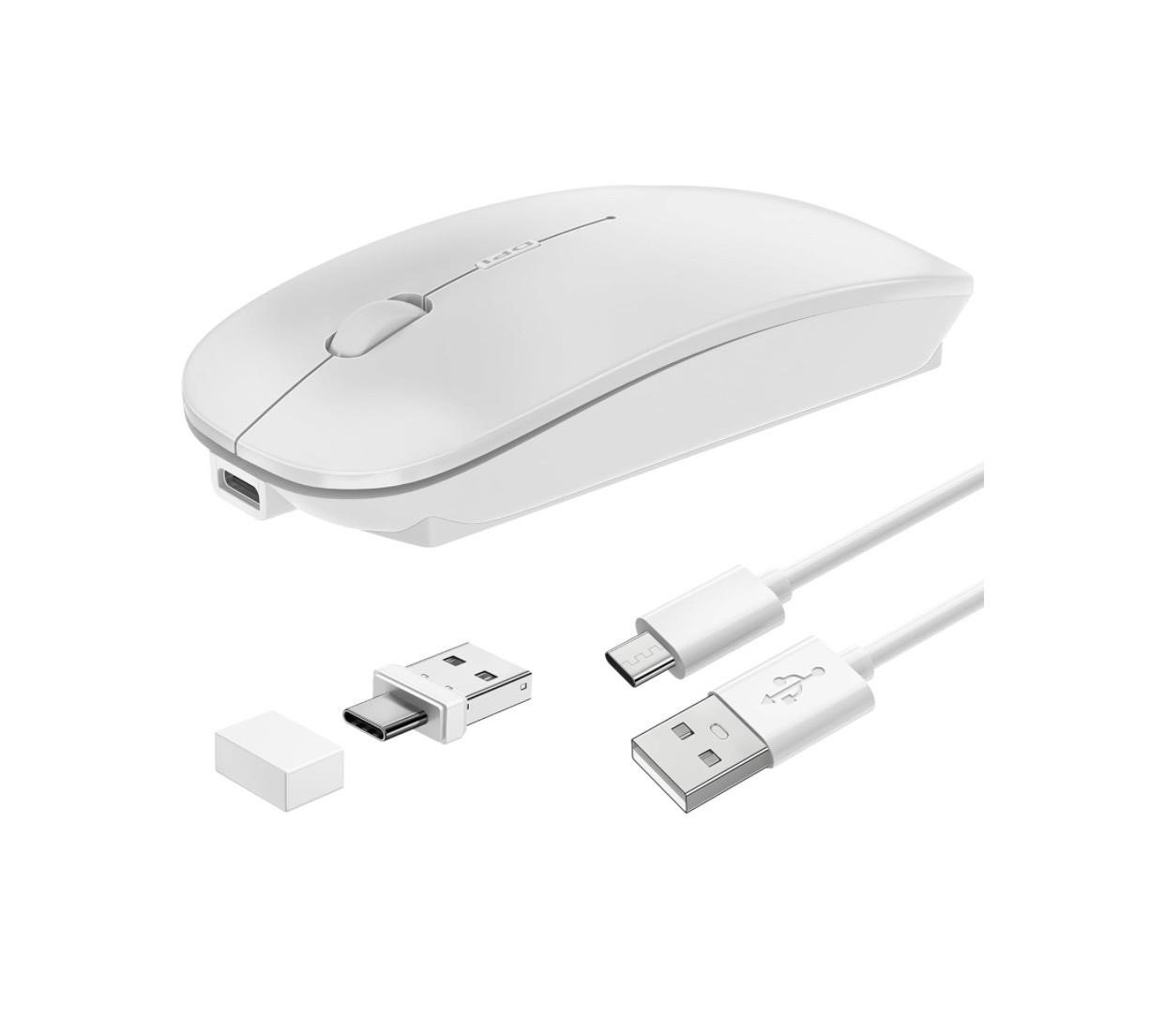 Tsmine Blutooth Wireless Mouse, White