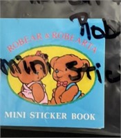 1985 Sanrio Robear & Roberta Mini Sticker Collecto