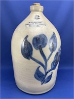 Uxbridge # 2 Blue Flowered Stoneware Jug