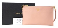 Prada Pink 2WAY Clutch Handbag