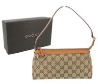 Gucci Monogram Canvas Handbag