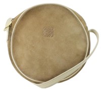 Loewe Anagram Suede Leather Shoulder Bag