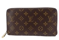 Louis Vuitton Monogram Zip Large Wallet
