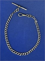 C1890 Sterling Silver Pocket Watch Chain