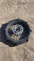 SAND PADDLE TIRE MOUNTED -  NEARLY NEW