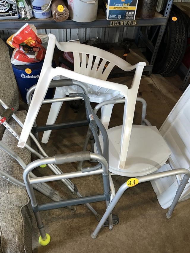 Mobility Items & Plastic Chair