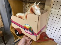 BARBIE HORSE TRAILER & HORSE