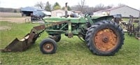 Tractor Row Corp. W/JD loader - gas 46HP - new bat