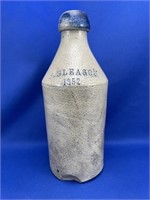 F. Gleason 1852 Stoneware Bottle