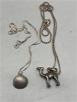 Sterling silver necklaces and pendants