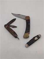 Various Vtg Pocket Knife Lot includ BUCK 110 AS-IS