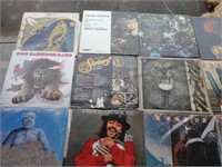 18 vinyl records  mostly rock