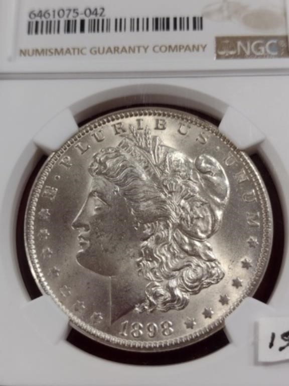 1898 O Morgan Dollar MS-62 NGC