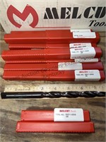 10 MELCUT drill bits. Appears to be 7/16”.  Made