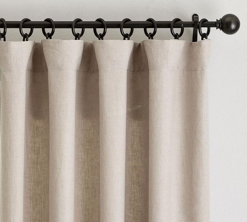 Potterybarn Belgian Flax Linen Curtain - NEW $315