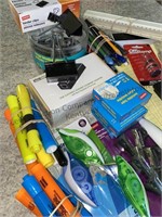 Office supply lot includes legal pads, Post-it,