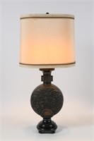 CHINESE BRONZE MOON FLASK LAMP
