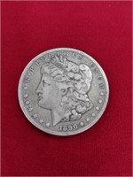 1890 CC Morgan Dollar Coin VF
