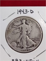 1943-D Walking Liberty Half Dollar Coin