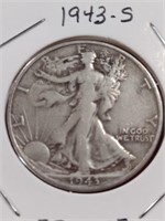1943-S Walking Liberty Half Dollar Coin