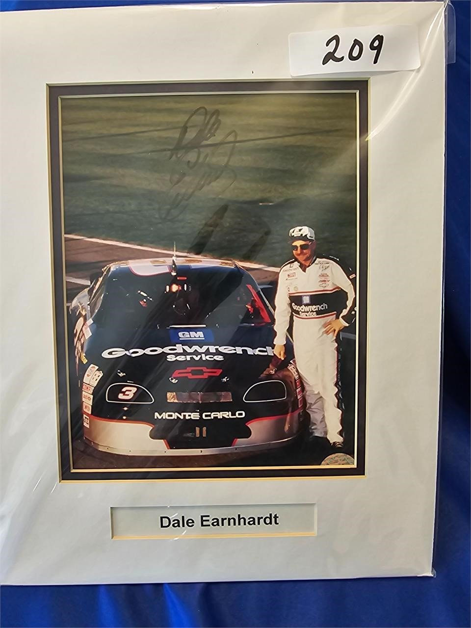 Dale Earnhardt authentic autograph photo
