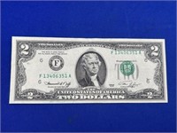 American Two Dollar Bill
