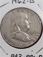 1962-D Franklin Half Dollar Coin