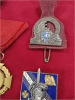 Lot of Mixed Foreign Medals/Badges-Ger, Bel, Franc