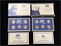 1999 & 2003 US 50 State Quarters Proof Sets