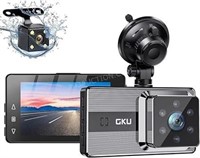 GKU D100 Front and Rear Dash Camera - NEW