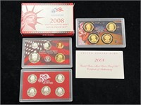 2008 US Mint Silver Proof Set in Box with COA