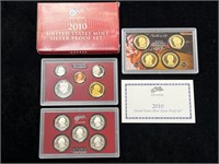 2010 US Mint Silver Proof Set in Box with COA