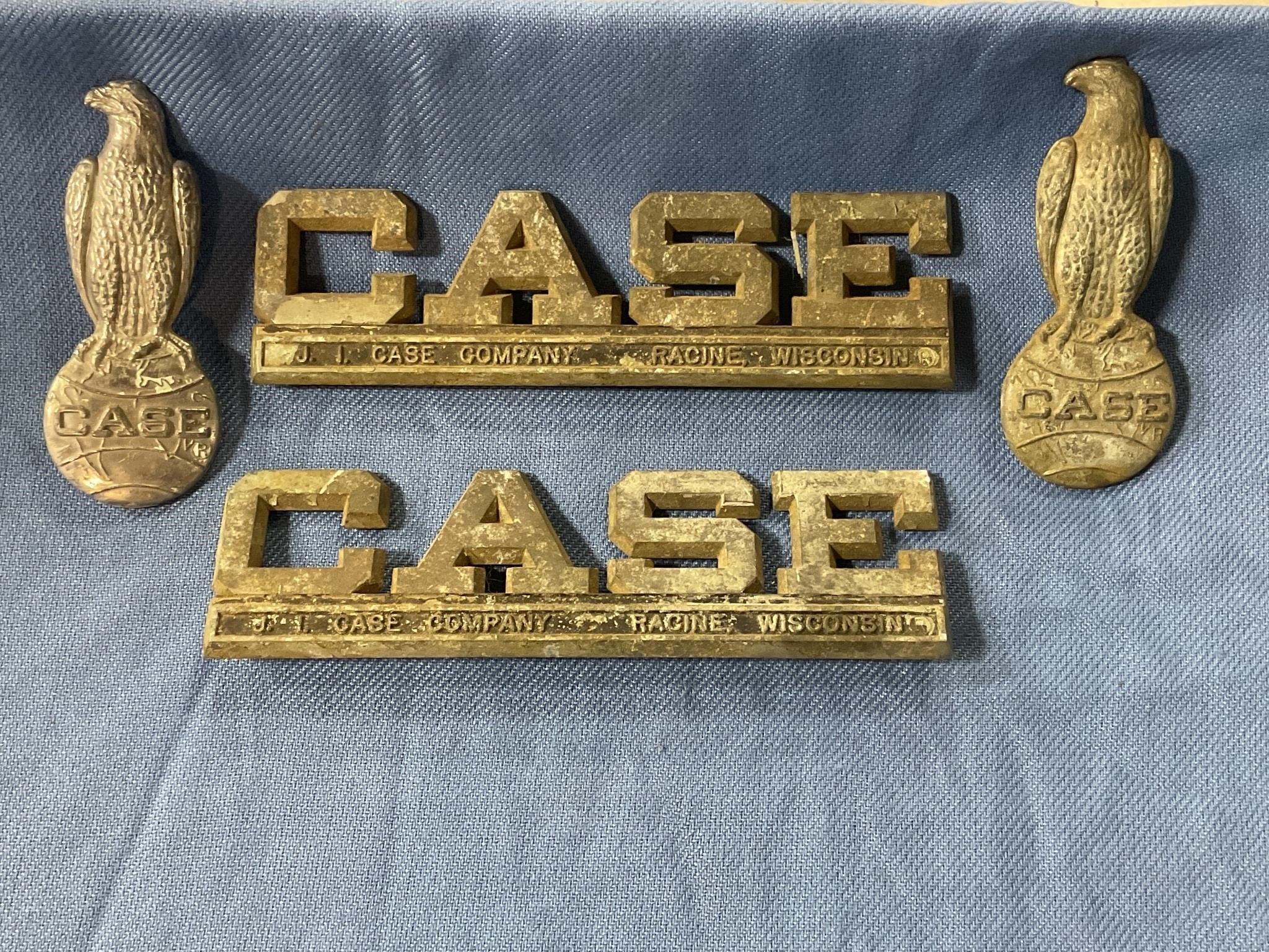 Vintage Case Emblems in display