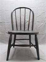 Vintage Small Black Home Wooden Chair