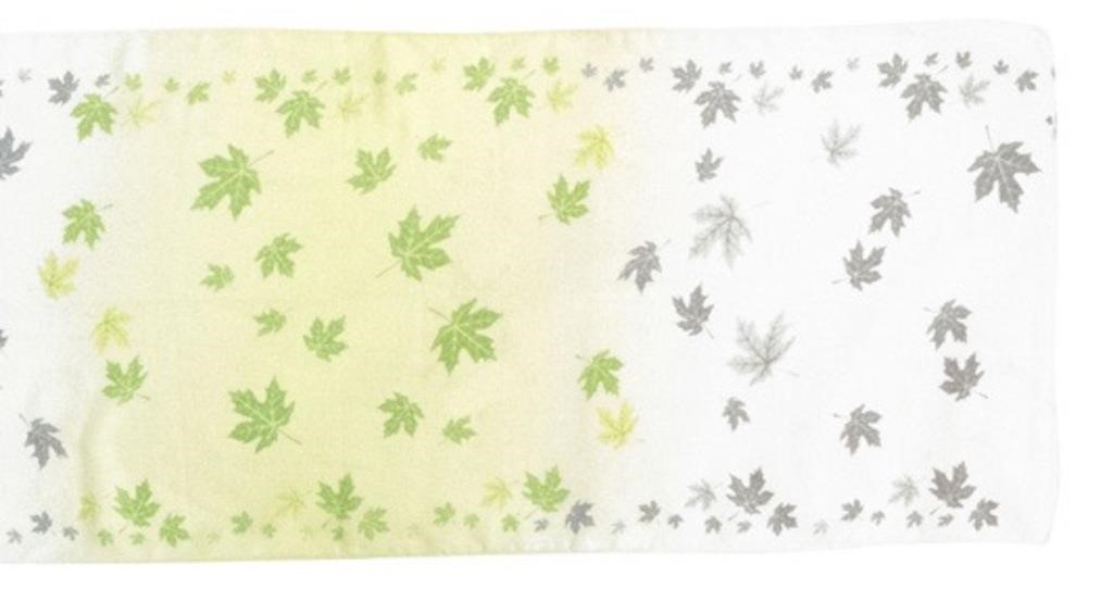Popular Maple Leaves Long Scarf - Lime1