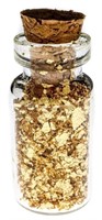 Assayers Glass Jar Filled With .9999 Fine 24kt Gol