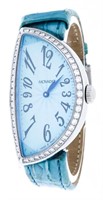 "MOVADO Half Moon Style Quartz Watch, Factory Blu