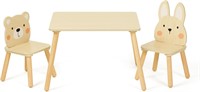 Wooden Kids Table and Chair Set