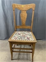 Oak T Back Chair