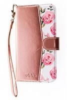 NEW IPHONE 14 Flower Wallet Style Case Pink